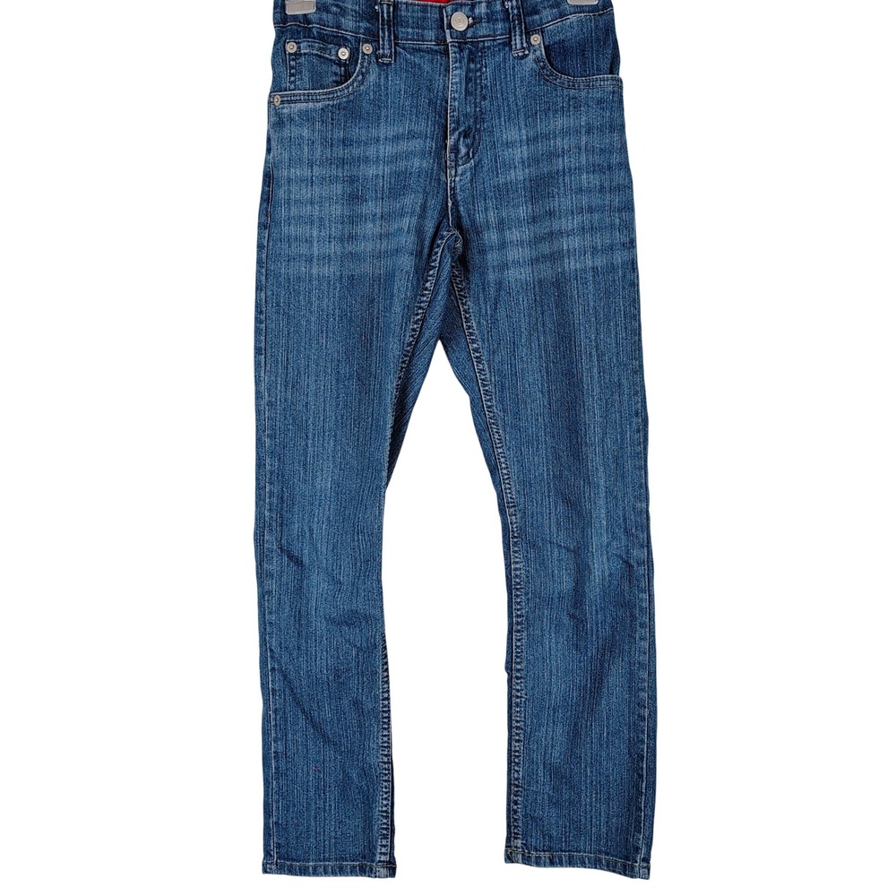 Levis 511 Slim Fit Boys Jeans Med Wash Blue Adjustable Waist Size 14 Reg 27x29